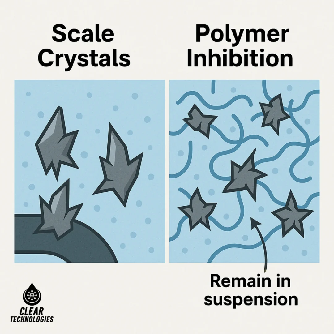 accion del polimero en el agua de una caldera
