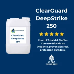biocida no oxidante para torres de enfriamiento ClearGuard DeepStrike 250