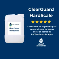 ClearGuard HardScale químico para torres de enfriamiento de aguas duras