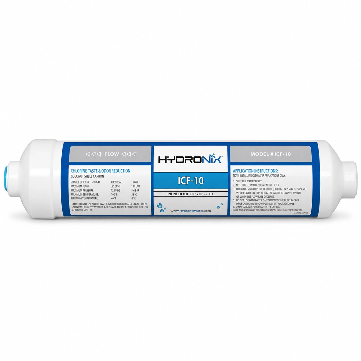 Filtro de sedimentos en línea Hydronix 2.0x10 Clear Technologies